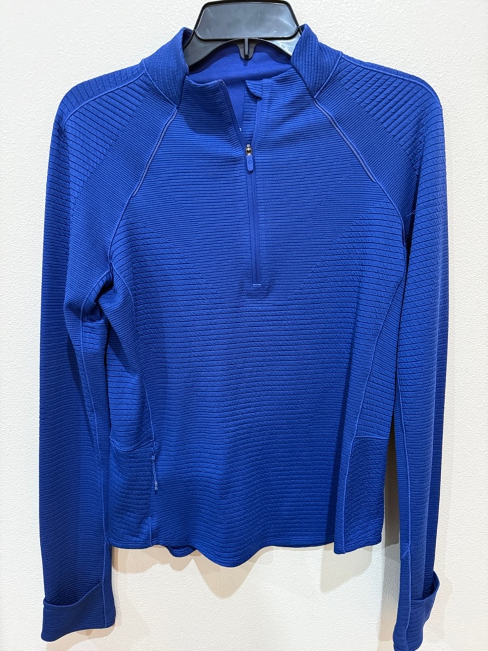 Luluy Women's Blue Quarter-Zip running top